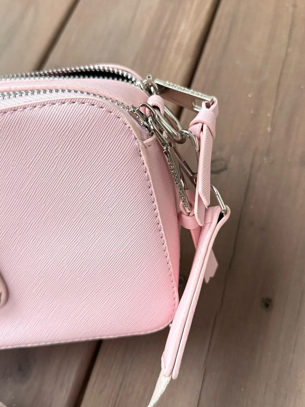 Marc Jacobs Light Pink Leather Crossbody with Mini Pouch